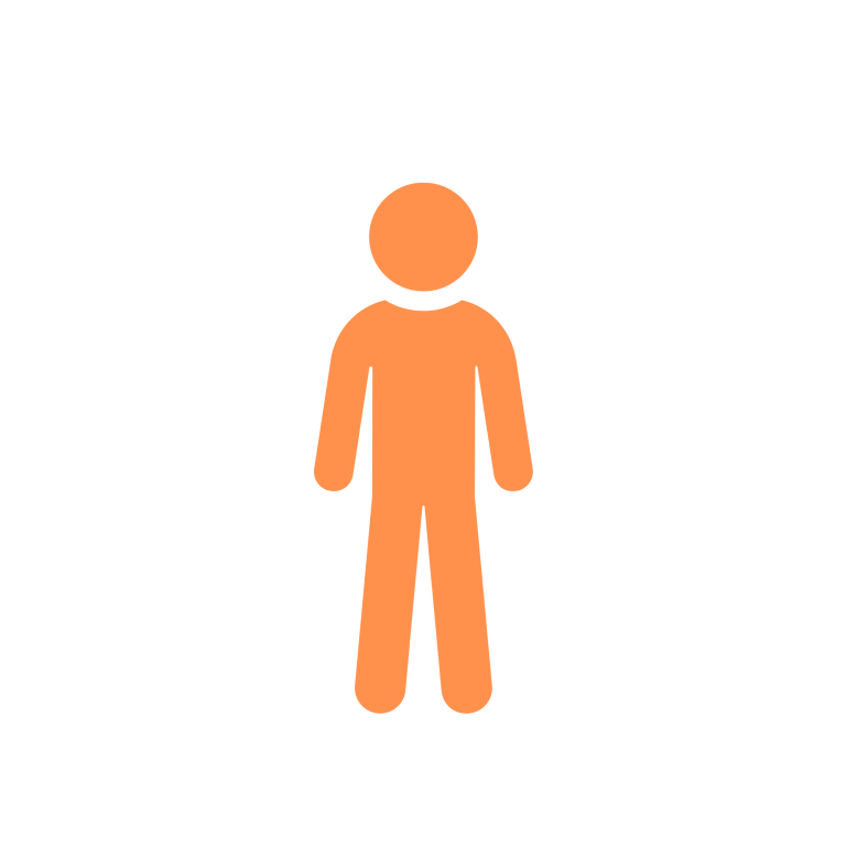 Icon showing one parent or guardian