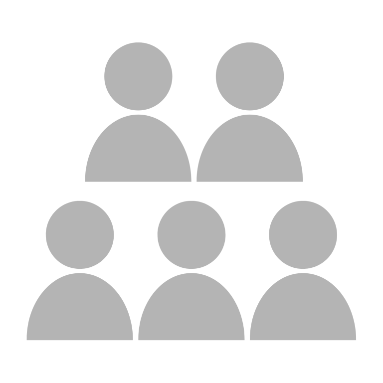 Icon showing five spaces